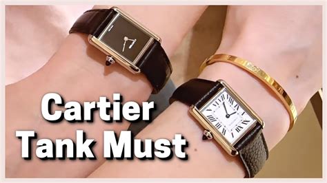 cartier tank wrist|cartier tank small vs large.